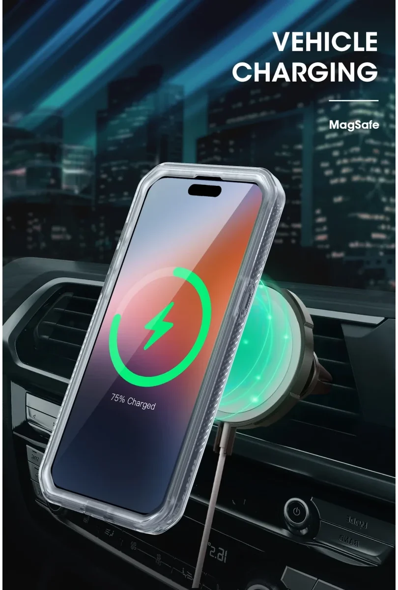 SUPCASE UB Mag Pro Apple iPhone 15 Pro Hoesje MagSafe Stand Clear afbeelding 8