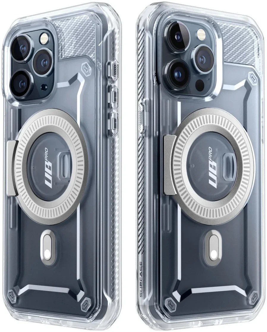 SUPCASE UB Mag Pro Apple iPhone 15 Pro Hoesje MagSafe Stand Clear afbeelding 9