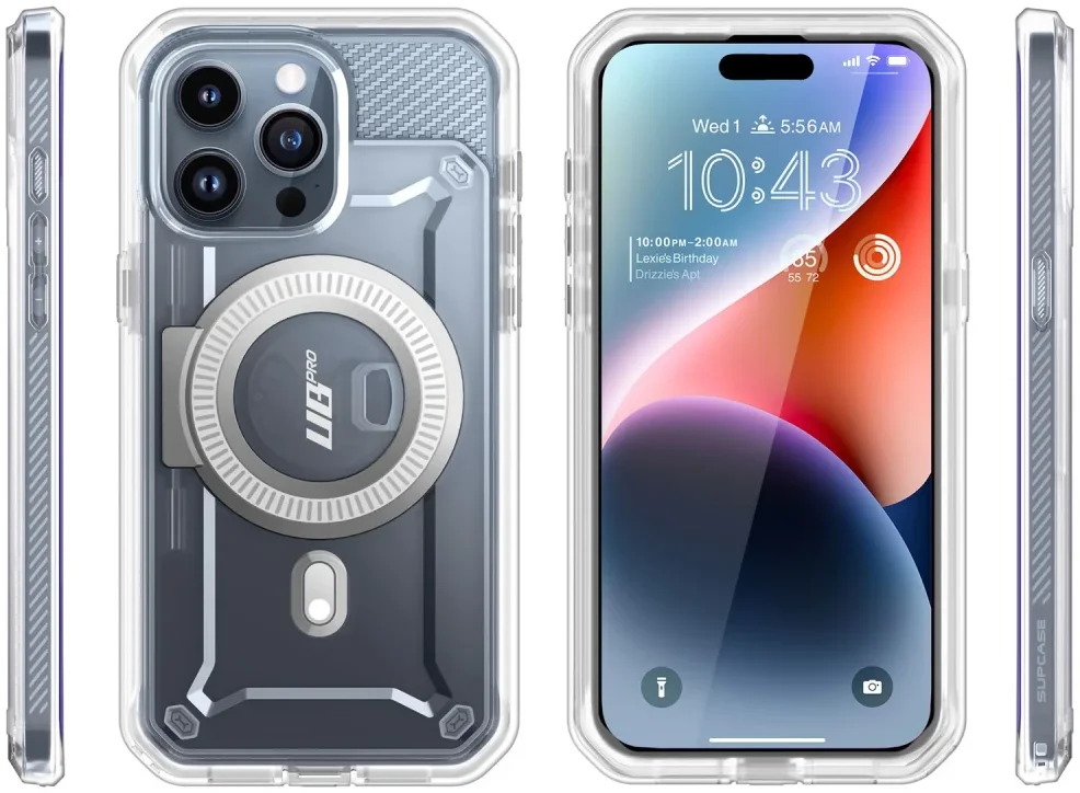 SUPCASE UB Mag Pro Apple iPhone 15 Pro Hoesje MagSafe Stand Clear afbeelding 10