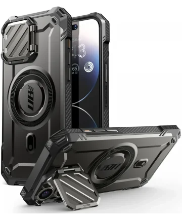 SUPCASE UB Pro MagXT Apple iPhone 15 Pro Hoesje Camera Protector Zwart Hoesjes