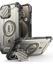 SUPCASE UB Pro MagXT Apple iPhone 15 Pro Hoesje Camera Protector Grijs