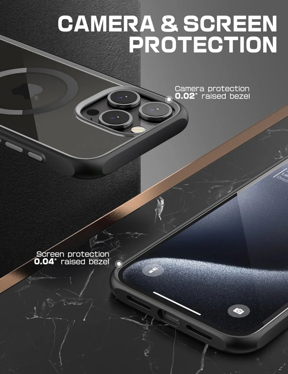 SUPCASE UB Mag Apple iPhone 15 Pro Max Hoesje MagSafe Back Cover Zwart afbeelding 6