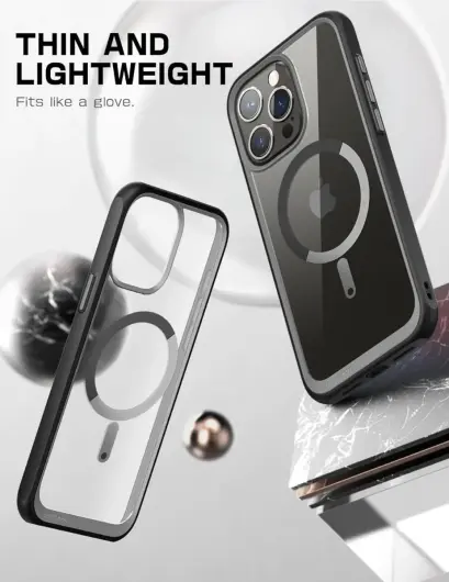 SUPCASE UB Mag Apple iPhone 15 Pro Max Hoesje MagSafe Back Cover Zwart afbeelding 3
