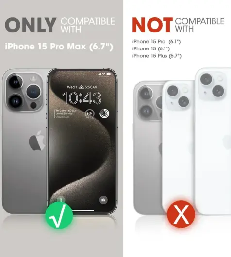 SUPCASE UB Mag Apple iPhone 15 Pro Max Hoesje MagSafe Back Cover Zwart afbeelding 5