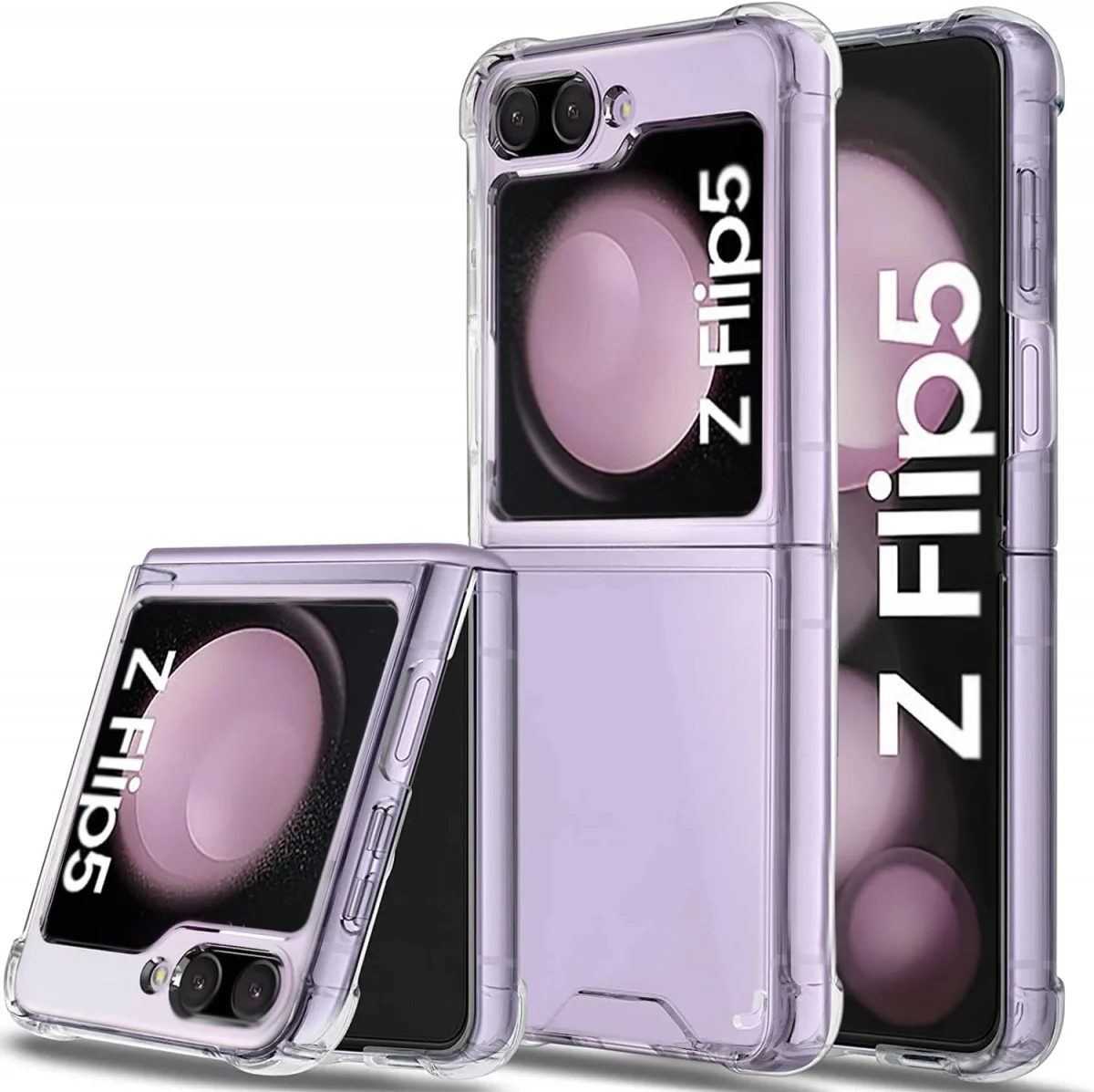 Samsung Galaxy Z Flip 5 Hoesje Schokbestendig en Dun TPU Transparant afbeelding 1