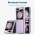 Samsung Galaxy Z Flip 5 Hoesje Schokbestendig en Dun TPU Transparant afbeelding 4