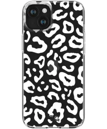 HappyCase iPhone 15 Hoesje Flexibel TPU Luipaard Print