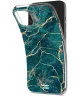 HappyCase iPhone 15 Hoesje Flexibel TPU Aqua Marmer Print