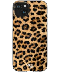 HappyCase iPhone 15 Hoesje Flexibel TPU Wilde Panter Print