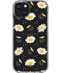 HappyCase iPhone 15 Hoesje Flexibel TPU Bloemen Print