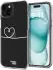 HappyCase iPhone 15 Hoesje Flexibel TPU Hartje Print afbeelding 2