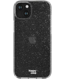 HappyCase iPhone 15 Hoesje Flexibel TPU Glitter Print