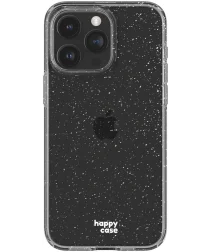 HappyCase Apple iPhone 15 Pro Hoesje Flexibel TPU Glitter Print