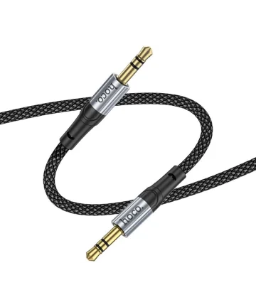 Hoco UPA26 3.5mm Jack naar 3.5mm Jack Audiokabel 1M Zwart Kabels