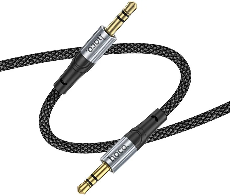 Hoco UPA26 3.5mm Jack naar 3.5mm Jack Audiokabel 1M Zwart afbeelding 1