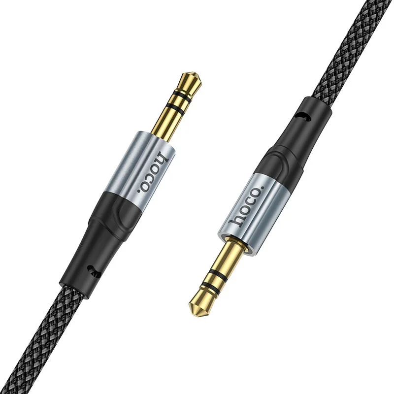 Hoco UPA26 3.5mm Jack naar 3.5mm Jack Audiokabel 1M Zwart afbeelding 2