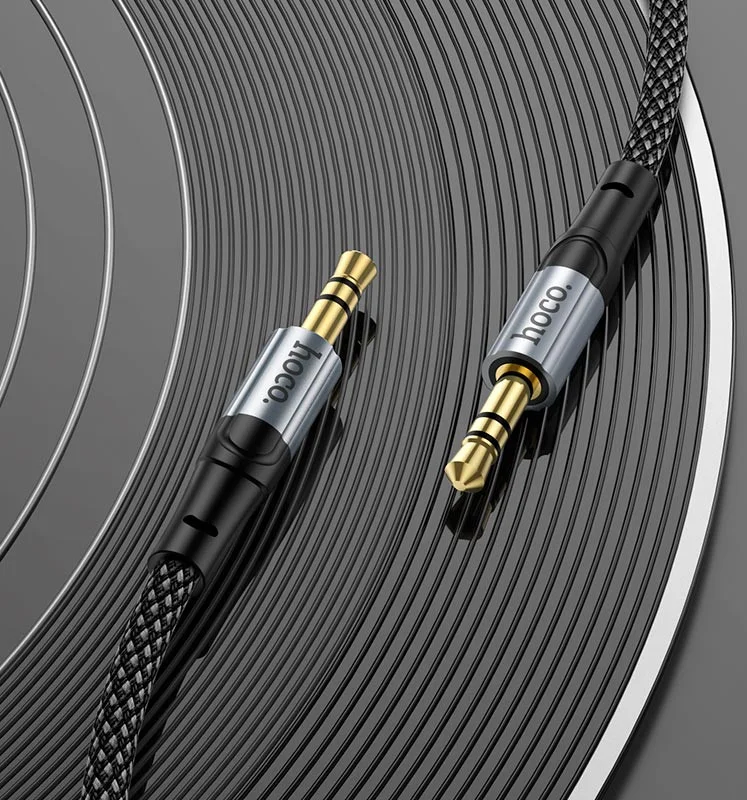 Hoco UPA26 3.5mm Jack naar 3.5mm Jack Audiokabel 1M Zwart afbeelding 7