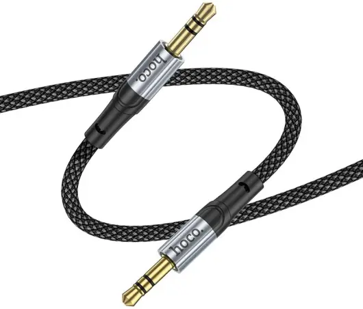 Hoco UPA26 3.5mm Jack naar 3.5mm Jack Audiokabel 1M Zwart afbeelding 1