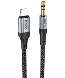 Hoco UPA26 Lightning naar 3.5mm Jack Audiokabel 1M Zwart