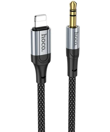 Hoco UPA26 Lightning naar 3.5mm Jack Audiokabel 1M Zwart Kabels