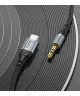 Hoco UPA26 USB-C naar 3.5mm Jack Audiokabel 1M Zwart