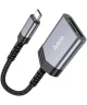 Hoco UA25 USB-C Card Reader met SD/TF Kaartlezer Grijs