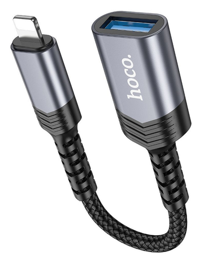 Hoco UA24 Apple Lightning naar USB-A Female USB2.0 Converter afbeelding 6