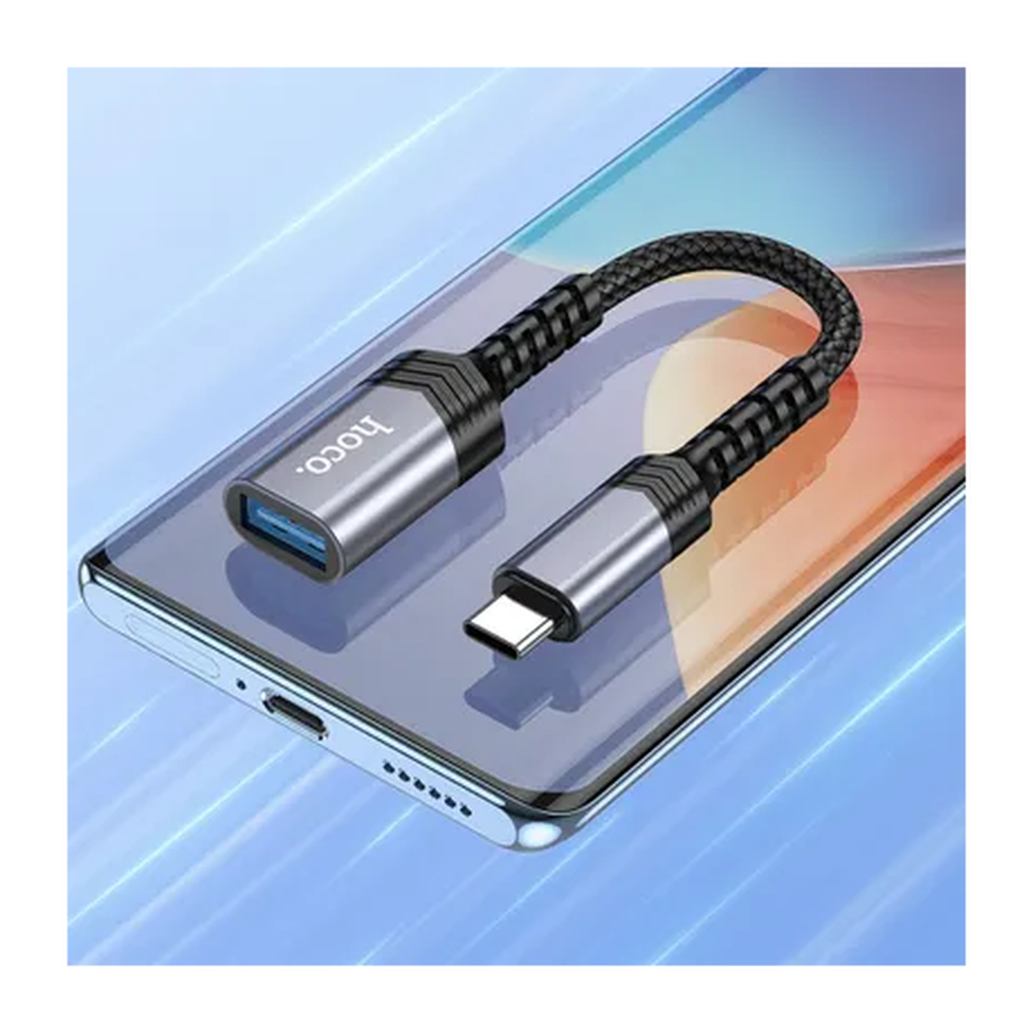 Hoco UA24 USB-C Male naar USB-A Female USB3.0 Converter afbeelding 5