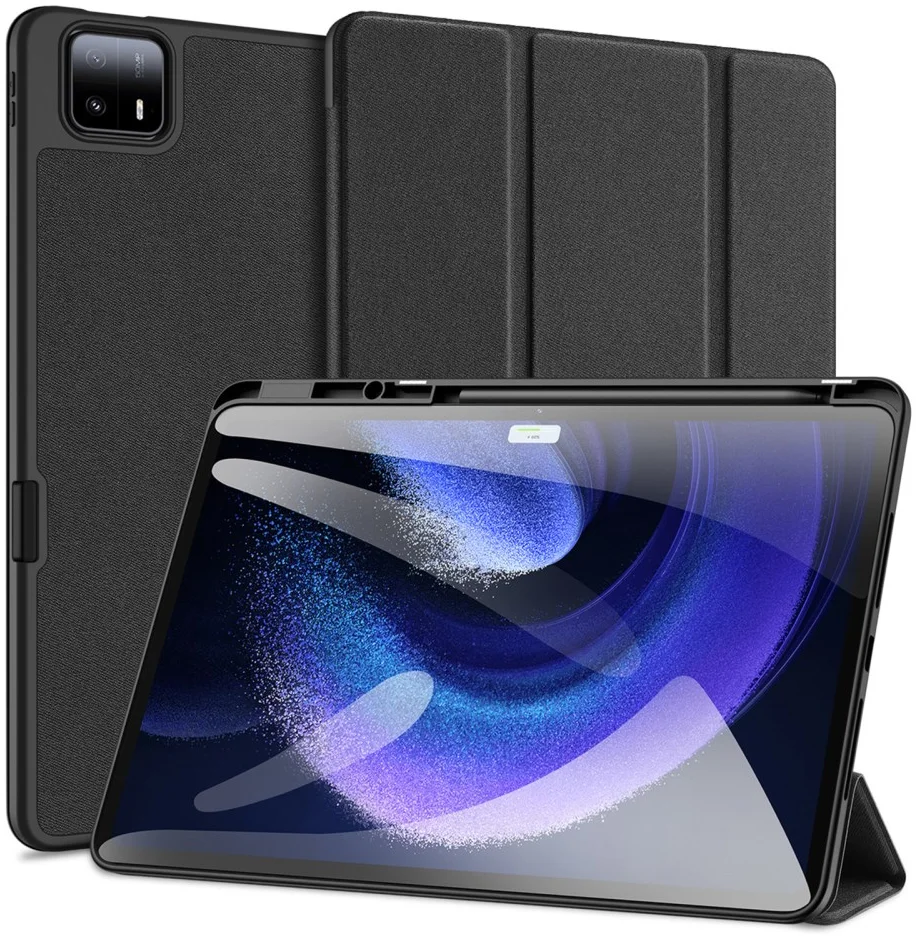 Dux Ducis Domo Xiaomi Pad 6 Max Hoes Tri-Fold Book Case Zwart afbeelding 1