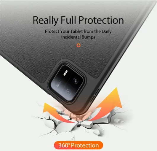 Dux Ducis Domo Xiaomi Pad 6 Max Hoes Tri-Fold Book Case Zwart afbeelding 7