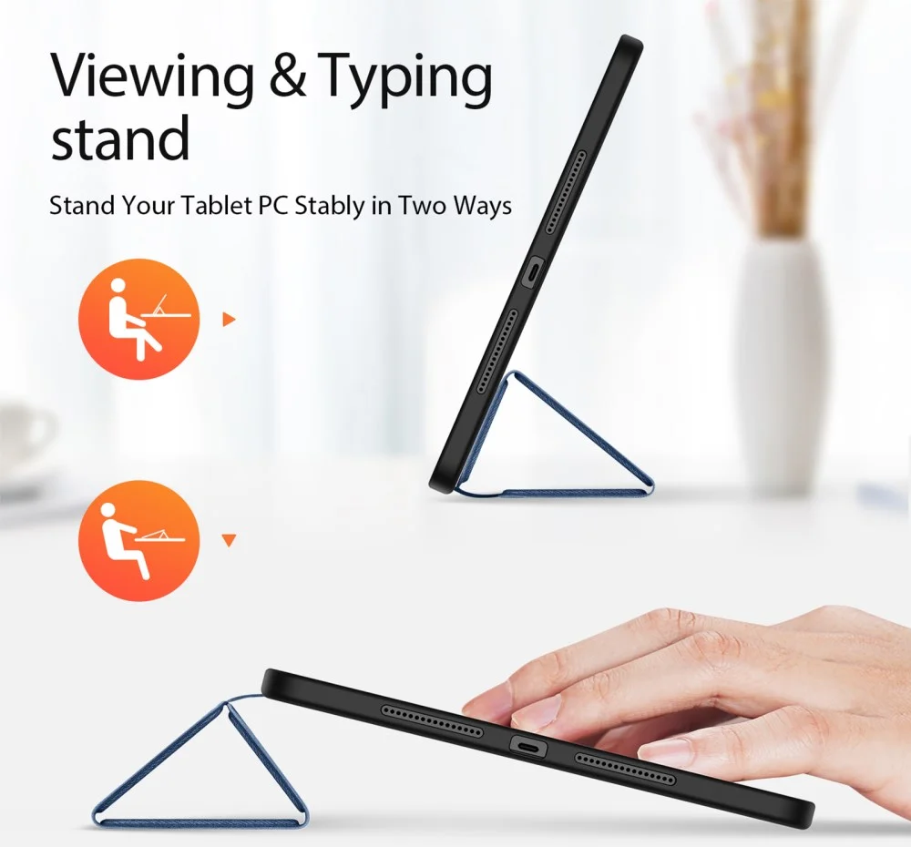 Dux Ducis Domo Xiaomi Pad 6 Max Hoes Tri-Fold Book Case Blauw afbeelding 10