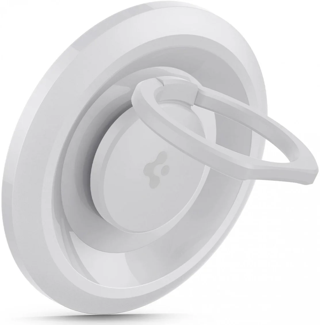 Spigen O-Mag Magnetische MagSafe Vinger Ring Houder Standaard Wit afbeelding 1