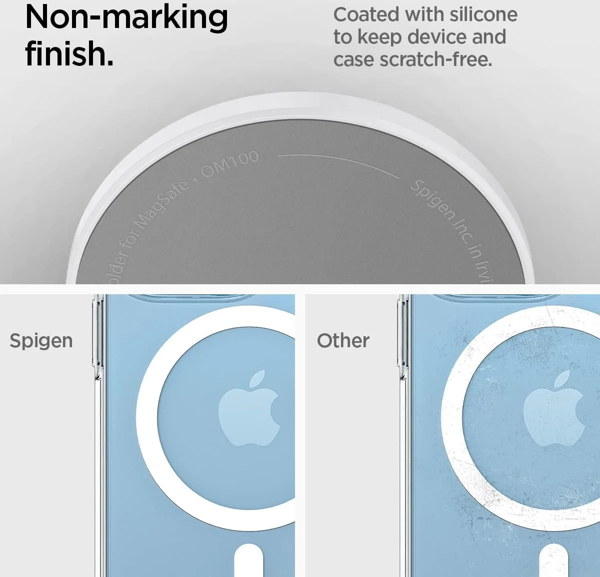 Spigen O-Mag Magnetische MagSafe Vinger Ring Houder Standaard Wit afbeelding 6