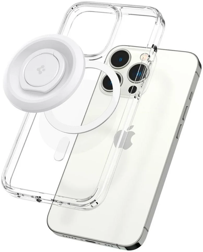 Spigen O-Mag Magnetische MagSafe Vinger Ring Houder Standaard Wit afbeelding 8