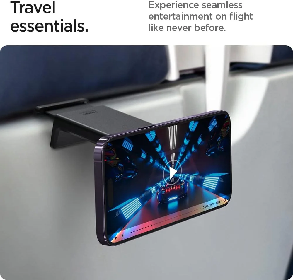 Spigen OneTap MagFit MagSafe Telefoonhouder Vliegtuig / Tafel Zwart afbeelding 2