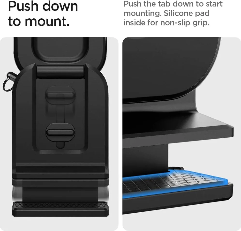 Spigen OneTap MagFit MagSafe Telefoonhouder Vliegtuig / Tafel Zwart afbeelding 5
