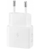Originele Samsung 25W Efficiency Adapter met USB-C Kabel 1 Meter Wit