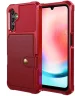 Samsung Galaxy A25 3 in 1 Back Cover Portemonnee Hoesje Rood