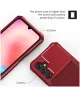 Samsung Galaxy A25 3 in 1 Back Cover Portemonnee Hoesje Rood