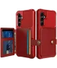 Samsung Galaxy S23 FE 3 in 1 Back Cover Portemonnee Hoesje Rood