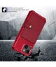 Apple iPhone 15 3 in 1 Back Cover Portemonnee Hoesje Rood