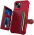 Apple iPhone 15 3 in 1 Back Cover Portemonnee Hoesje Rood afbeelding 7