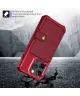 Apple iPhone 15 Pro Max 3 in 1 Back Cover Portemonnee Hoesje Rood