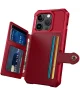 Apple iPhone 15 Pro Max 3 in 1 Back Cover Portemonnee Hoesje Rood
