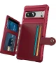 Google Pixel 8 3 in 1 Back Cover Portemonnee Hoesje Rood