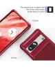 Google Pixel 8 3 in 1 Back Cover Portemonnee Hoesje Rood