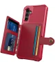 Samsung Galaxy A14 3 in 1 Back Cover Portemonnee Hoesje Rood