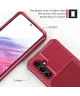 Samsung Galaxy A34 3 in 1 Back Cover Portemonnee Hoesje Rood