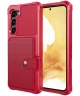 Samsung Galaxy S23 3 in 1 Back Cover Portemonnee Hoesje Rood