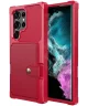 Samsung Galaxy S23 Ultra 3 in 1 Back Cover Portemonnee Hoesje Rood